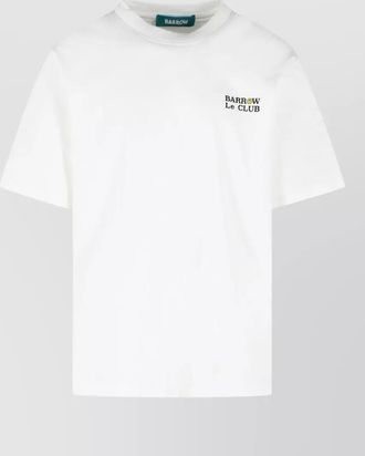 Barrow club cotton t shirt short sleeves crew