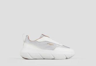 Alexander Smith Eclipse Woman in white leather and silver technical fabric