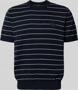 Boss Orange by Hugo Boss BOSS Orange Regular Fit Pullover aus Baumwoll-Kaschmir-Mix Modell KANACHO in Marine, Gr&ouml;&szlig;e XXXL