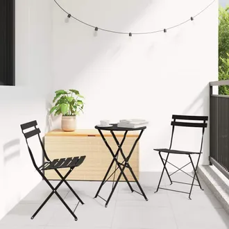 vidaXL Sedia Pieghevole Da Giardino 2 Pcs Antracite 42 X 46 X 82cm - Vidaxl