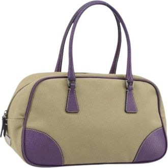 Prada Pre-owned Handbags, female, Beige, Size: ONE SIZE Pre-owned Vintage Hand Bag