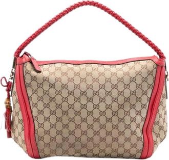 Gucci Pre-owned Shoulder Bags, female, Beige, Size: ONE SIZE Pre-owned The Bella Shoulder Bag