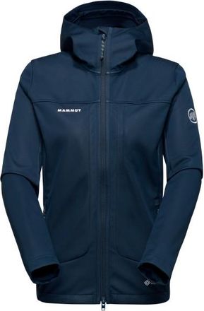 Mammut Ultimate VIII Softshell Hooded Jacket Softshelljacke für Damen | blau