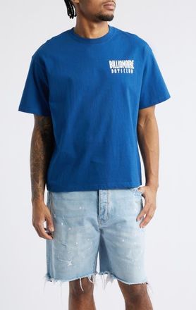 Billionaire Boys Club BB Insignia Crop Graphic T-Shirt in Navy Peony at Nordstrom, Size Large