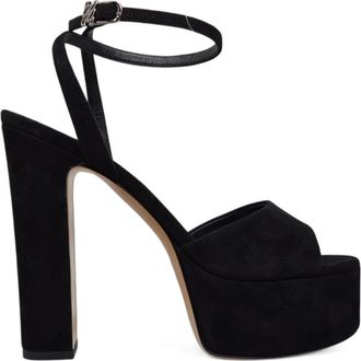 Casadei Sandalen met plateauzool - Zwart