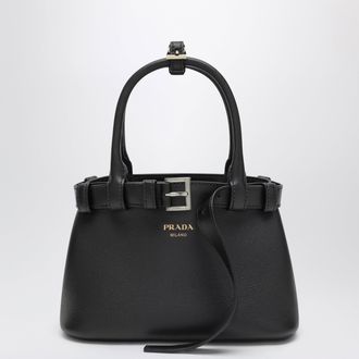 Prada Borsa Buckle small in pelle con cintura nera