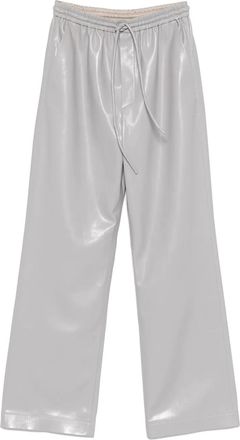 Nanushka Pantaloni in pelle sintetica - Grigio