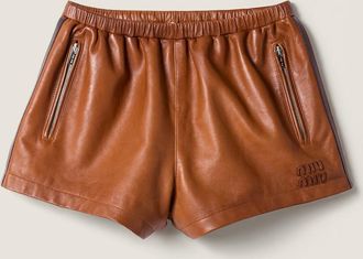 Miu Miu Nappa leather shorts