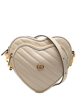 Gucci 2016-2025 Mini Matelasse Leather Heart crossbody bag - Brown