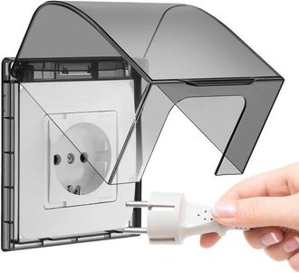 OEM Scatola Di Protezione Impermeabile Per Prese Elettriche, Copripresa Sicuro Per Bambini, Scatola Protettiva Per Interruttori E Spine Per Bagni E Ambien