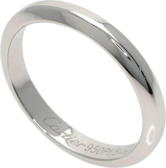 Cartier Platinum Platinum 950 Band Ring (Pre-Owned)