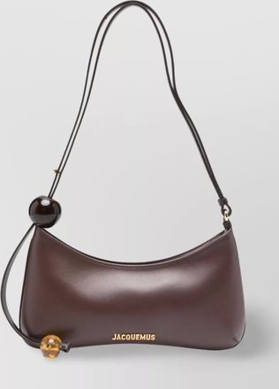 Jacquemus beaded strap shoulder bag with contrast lining