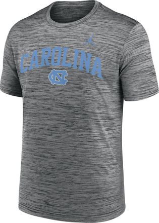 Nike Jordan North Carolina Primetime Arch Logo Velocity Nike Mens Dri-FIT College T-Shirt in Grey | NKPQ06FNCN-VFM
