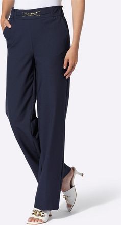 Heine Schlupfhose HEINE, Damen, Gr. 34, Normalgr&ouml;ssen, marine, 88% Polyamid, 12% Elasthan, unifarben, Hosen Schlupfhose