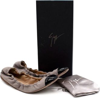 Giuseppe Zanotti Malibu Sand Ballet Pumps Size 38.5