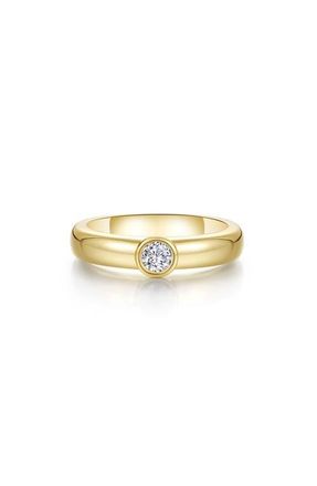 Lafonn Minimal Embrace Simulated Diamond Ring in Gold at Nordstrom, Size 6