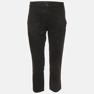 Isabel Marant Etoile Black Cotton Capri Trousers