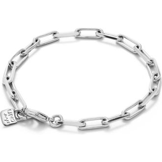 UNOde50 Cable Charm Bracelet in Silver at Nordstrom, Size Medium