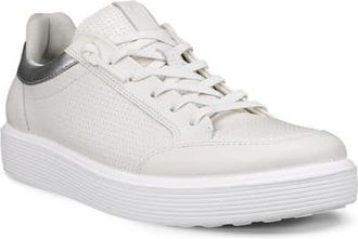 Ecco Soft 60 Sneaker in White/White/Pure Silver at Nordstrom, Size 10-10.5Us