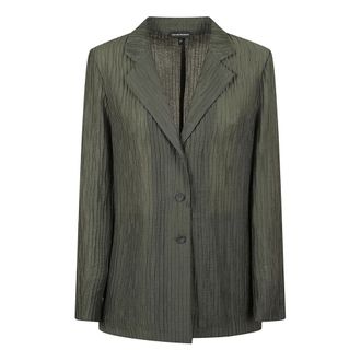 Emporio Armani Blazers, female, Green, Size: 2XS Blazer