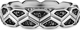 David Yurman Anello Hex in argento sterling con diamanti
