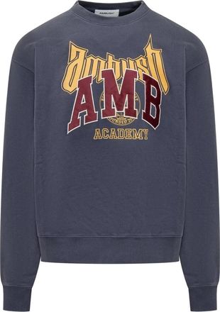 AMBUSH Graphic Sweatshirt - Heren - Sweatshirts - Blauw - XS - Katoen - Hoodies & sweatvesten