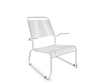 Schaffner Kufen-Spaghetti-Lounger S&auml;ntis mit Lehne / Hochlehner Feuerverzinkt