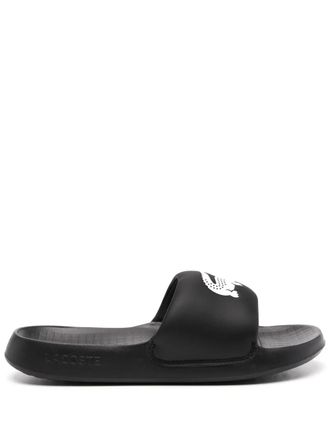 Lacoste Serve 1.0 slides - men - Polyacrylonitrile/Rubber/Rubber - 10 - Black