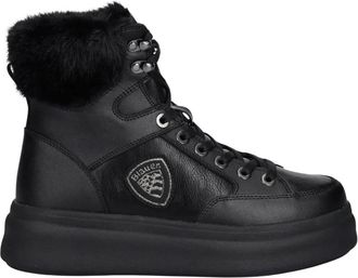 Blauer Emery Enkellaarzen - Dames - Winterlaarzen - Zwart - 36 EU - Leer - Schoenen