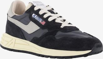 Autry Niedrige Materialmix-Schnürsneakers Reelwind