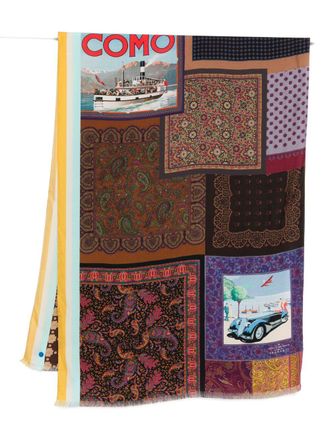032c Pierre Louis Mascia Silk Printed Scarf
