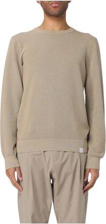 Paul & Shark Rondgebreide trui - Heren - Ronde hals truien - Beige - XL - Wol - Truien & Vesten