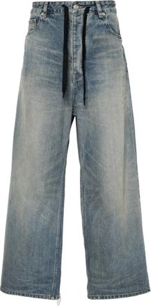 Balenciaga Wijde Indigo Blauwe Denim Jeans - unisex - Loose Fit Jeans - Blauw - S - Denim - Jeans