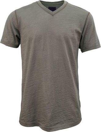 Lords of Harlech Victor Extra Fine Merino Wool V-neck Shirt in Sage at Nordstrom, Size Large