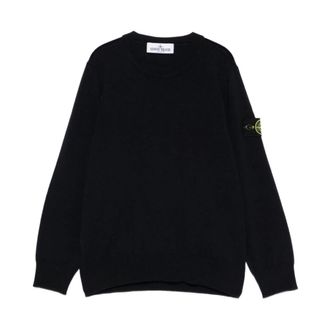 Stone Island Blue Sweatshirt Aw25 Stylish Cozy - male - Stone Island - Kids Sweatshirts - Blue - 10 Y - Kids