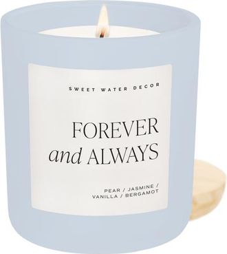 Sweet Water Decor 15 oz Wedding and Engagement Candles in Forever And Always at Nordstrom