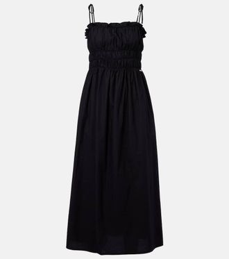 Melissa Odabash Ophelia smocked cotton midi dress