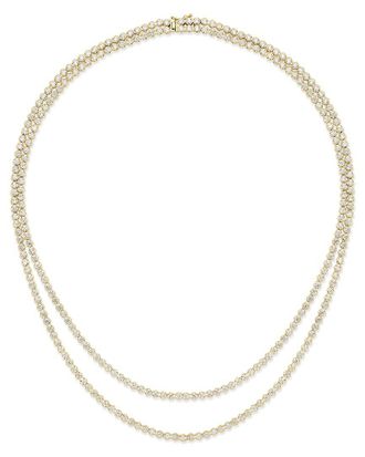 Sabrina Designs 14K 9.75 Ct. Tw. Diamond Tennis Necklace