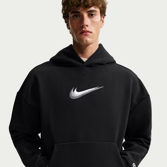 Nike Mens Caitlin Clark Therma-FIT Brushed Pullover Basketball Hoodie in Black | JA1568-010