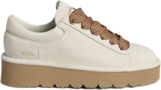 Panchic Low-Top Nubuck Leather Sneakers With Chunky Gum Sole