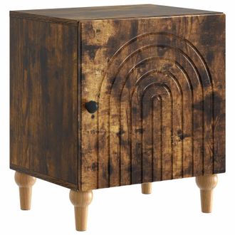 vidaXL Armario De Noche Roble Ahumado 43 X 34,5 X 50 Cm Vidaxl