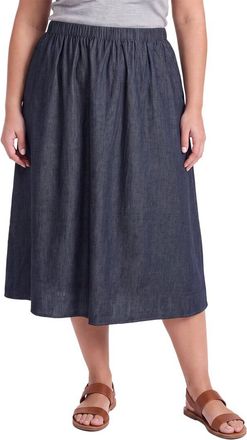 Eileen Fisher Plus Airy Gathered Skirt
