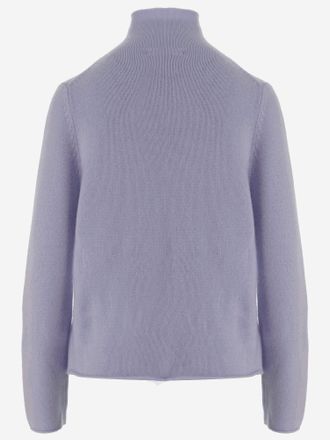 Allude Womens Cashmere Sweater Lilac