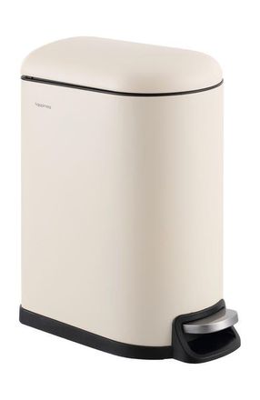 Happimess Roland Mini 2.6-Gallon Step-Open Trash Can in Limestone Beige at Nordstrom, Size Small