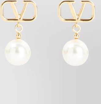 Valentino Garavani vlogo signature pearl drop earrings