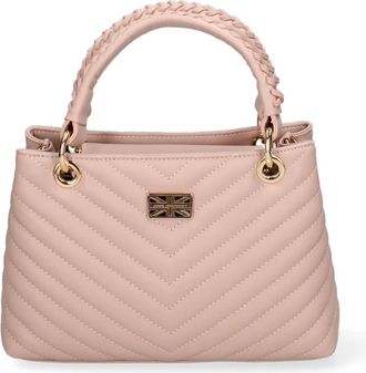John Richmond Chevron Quilted Handbag - Dames - Handtassen - Roze - ONE Size - Katoen - Tassen