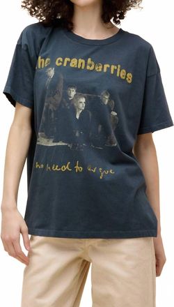 Daydreamer The Cranberries No Need To Argue Merch Tee In Black