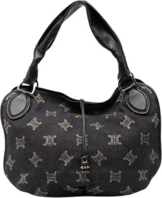 Celine Pre-owned Shoulder Bags, female, Black, Size: ONE SIZE Pre-owned Vintage Tote Bag