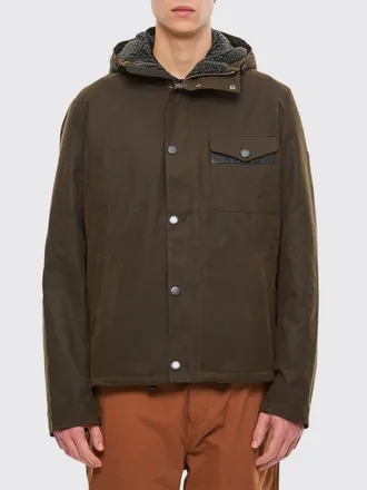 Barbour Hooded Waxed Cotton Jacket with Patch Pockets