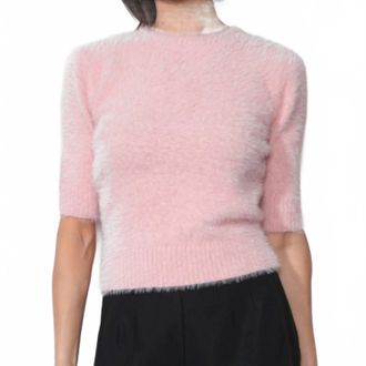 Greylin Odette Crew Neck Sweater In Pink Lemonade